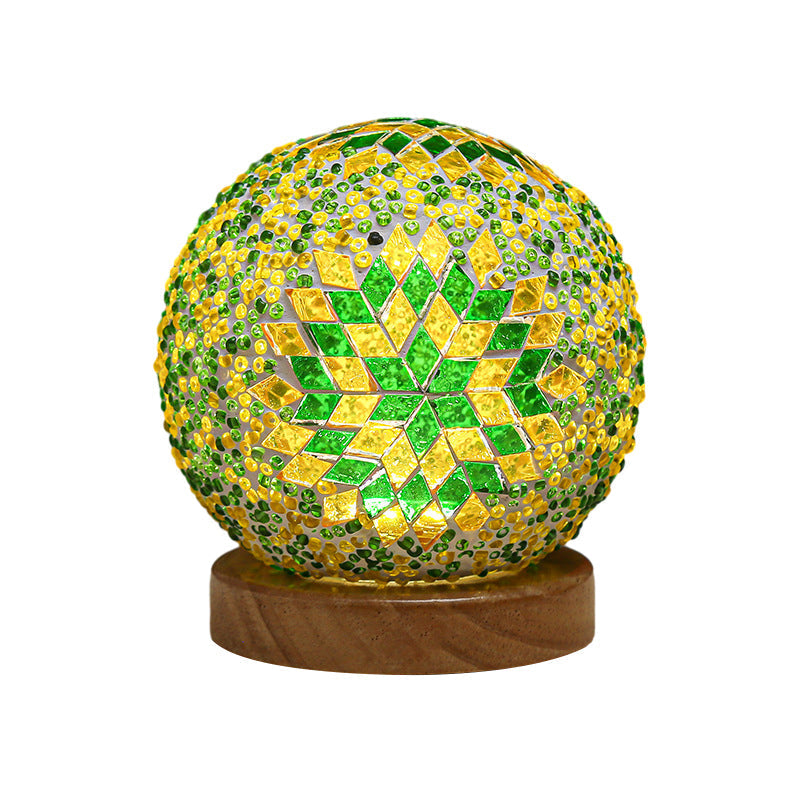 Stained Glass Table Lamp Mosaic Led Lamp