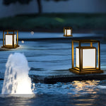 Outdoor Solar Fence Post Lights Ha077814