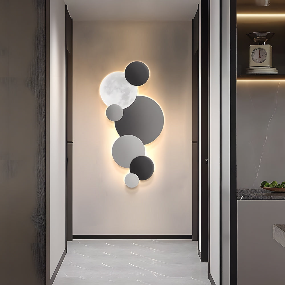 Lunar Glow Round Led Wall Sconce