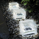2V Mount Free Ice Cube Lights Colorful Modern Smart Solar Outdoor Step Lighting