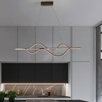 40 Sleek Wave Modern Pendant Light With Dimmable Led