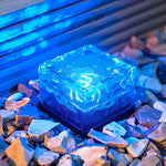 2V Mount Free Ice Cube Lights Colorful Modern Smart Solar Outdoor Step Lighting