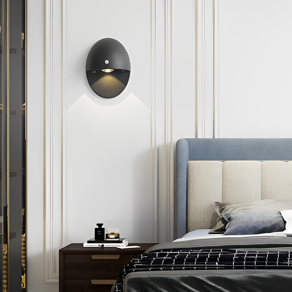 Oval Shape Usb Rechargeable Wall Lamp Ha082560