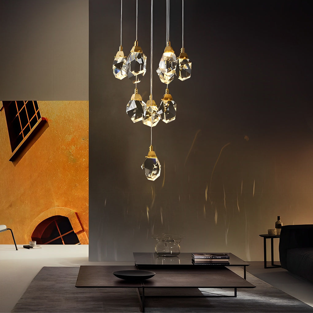 Spiral Duplex Staircase Chandelier Ha085019