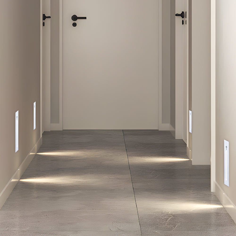 Vertical Motion Sensor Led Stair Light Wall Recessed Contemporary Lighting For Indoor And Outdoor Steps