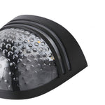 Modern Solar Powered Black Wall Fence Lights 4 Pack