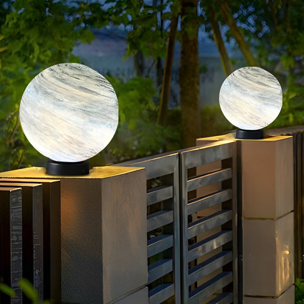 Round Planets Design Outdoor Fence Post Lights Li002336