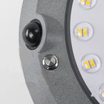 Round Solar Powered Led Outdoor Wall Light With Motion Sensor