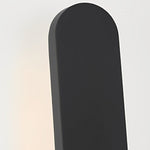 12 In High Matte Black Aluminum Armed Led Outdoor Wall Light