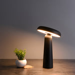 Tiltable Mushroom Touch Dimmable Usb Rechargeable Table Lamp