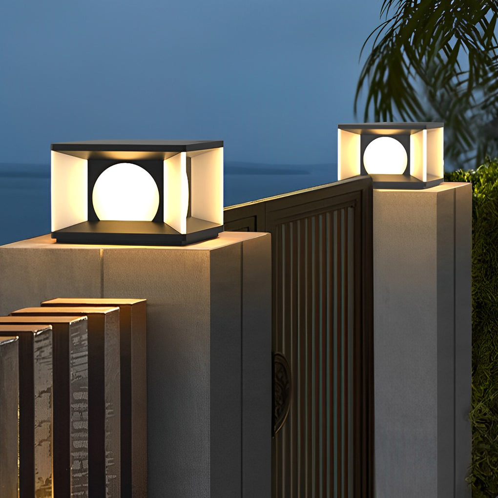 Square Modern Solar Post Caps Lights Li002118