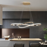 Wavy Double Ceiling Hanging Lamp Li002264