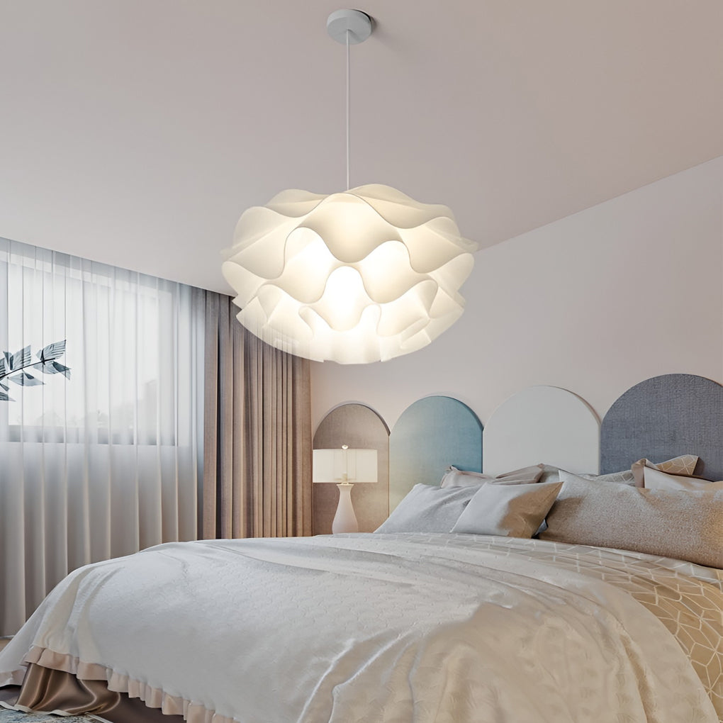 Flower Shaped Led White Pendant Light Li001928