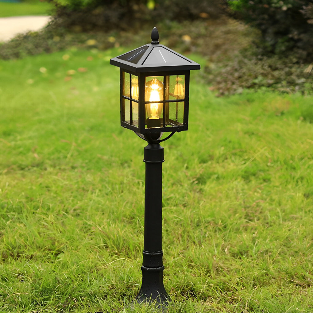 Square Waterproof Solar Outdoor Lawn Lamp Ha084255