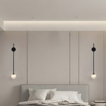 1 Light Glass Bubble Globe Slim Wall Light