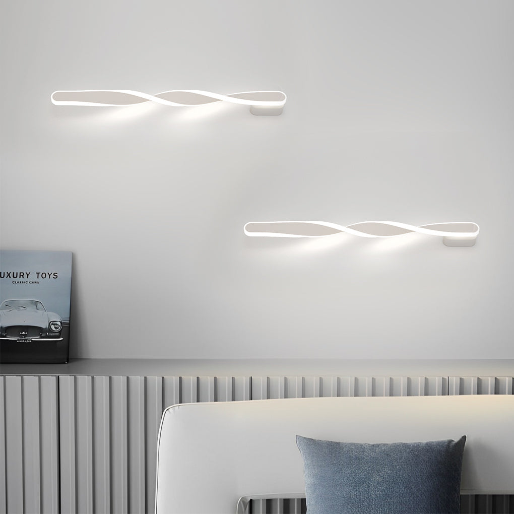 Spiral Long Strip Wall Sconce Lighting Ha084380