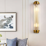 Adjustable Warm White Light Led Crystal Golden Nordic Wall Lamp Wall Sconce Lighting