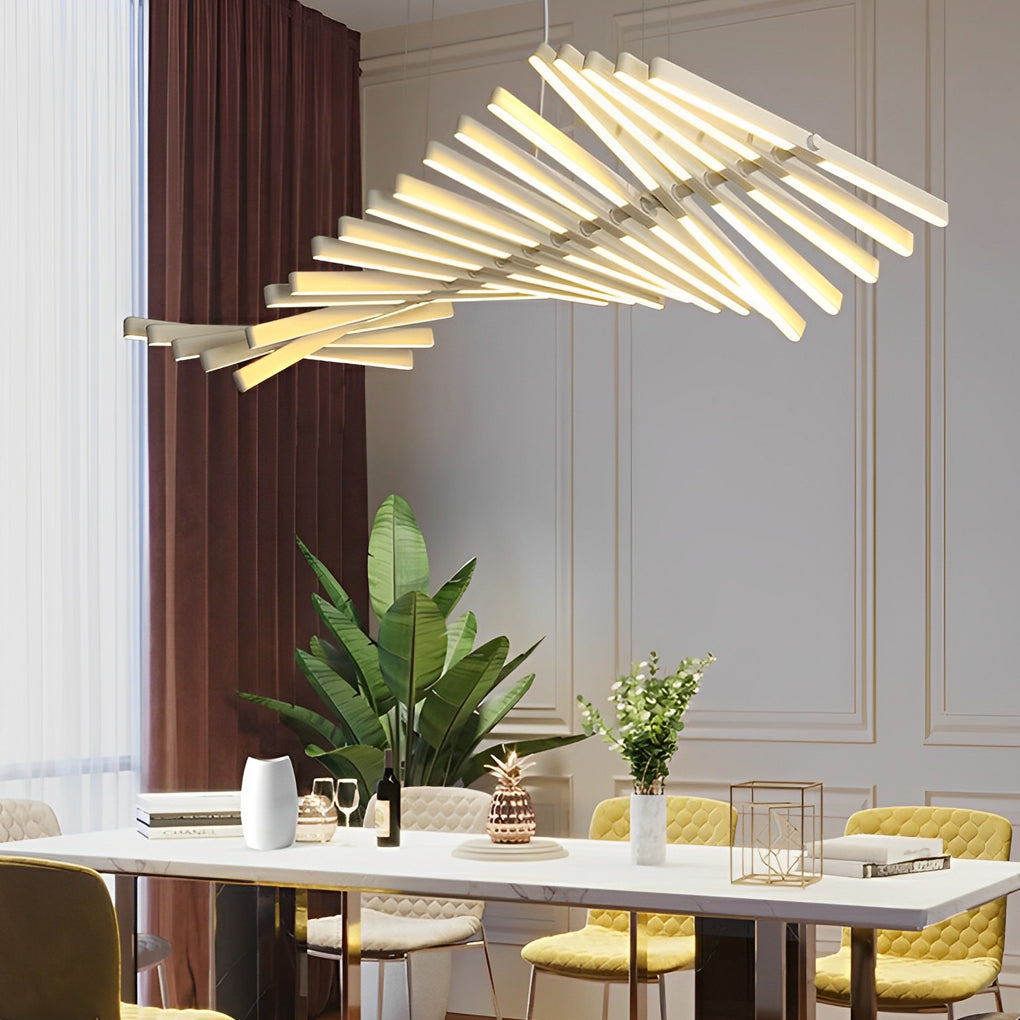 Waves Fishbone Pendant Light Ha084944