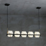 Alabaster Square Box Chandelier with 4/5/6/8/9 heads