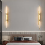 Long Strips Grille Iron Acrylic Simple Modern Led Wall Light Fixture