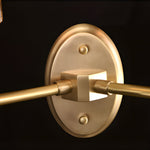 Luxury Copper Armed Crystal Wall Light Modern 1 2 Light Sconce