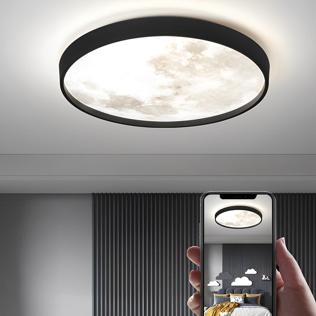 Creative Moon Modern Flush Mount Lighting Li002176