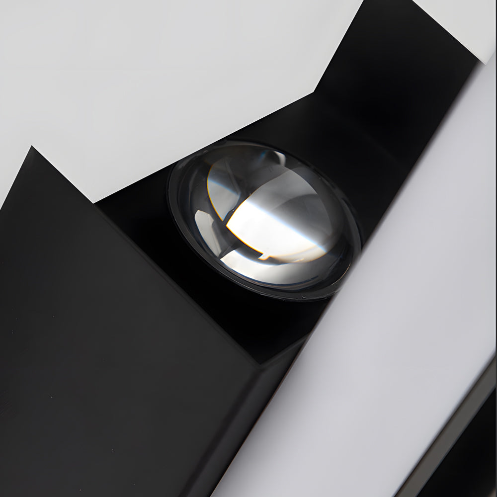 Minimalist Long Strip Aluminum Led Black Nordic Wall Lights Indoor