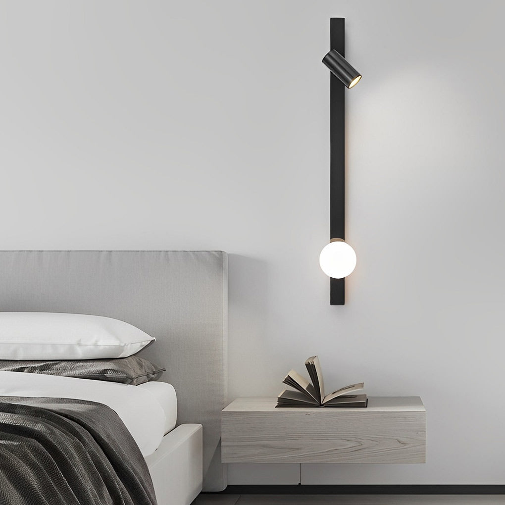 Long Strip Wall Lamp With Adjustable Spotlight Ha083346