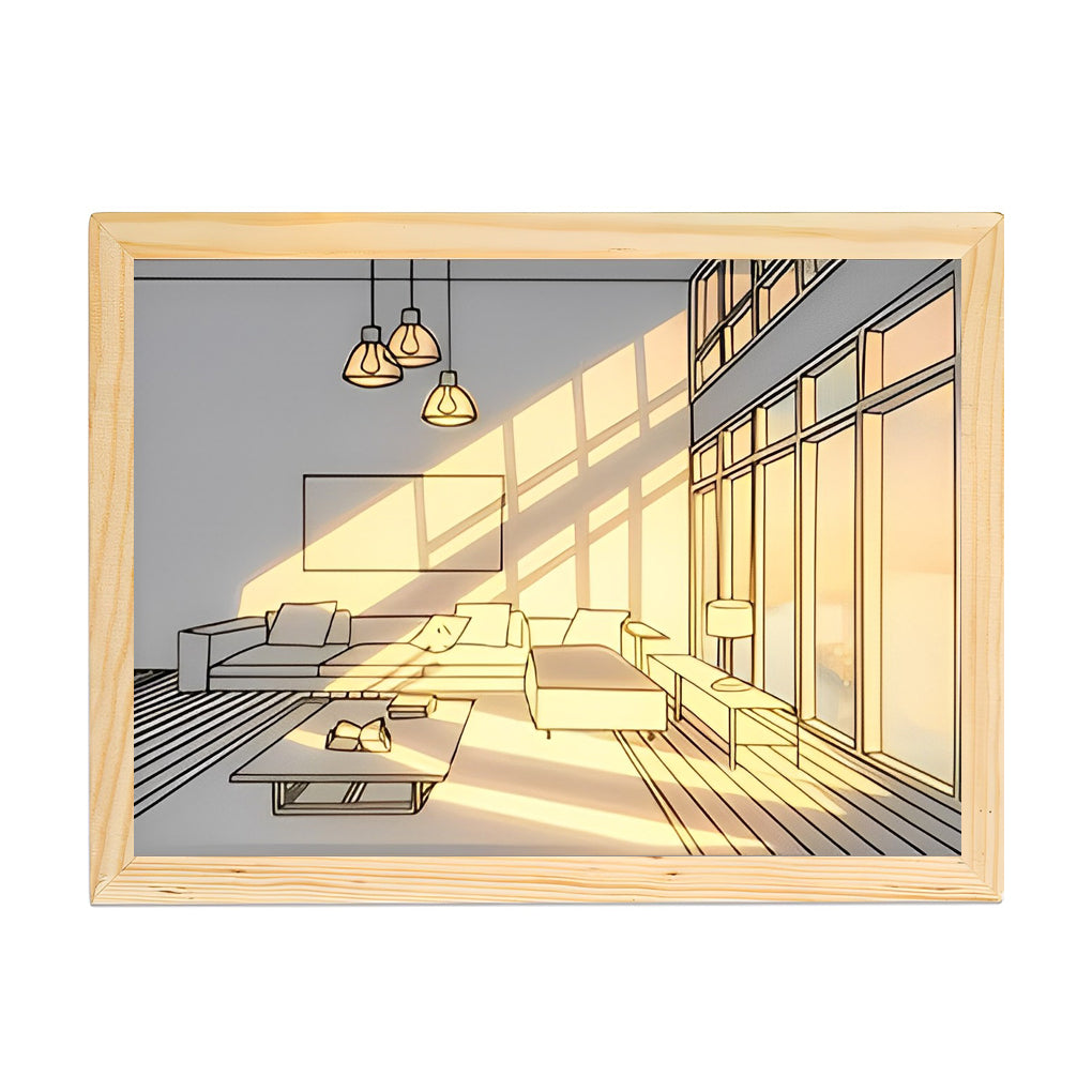Ins Dimmable Led Painting Night Light Ha090908