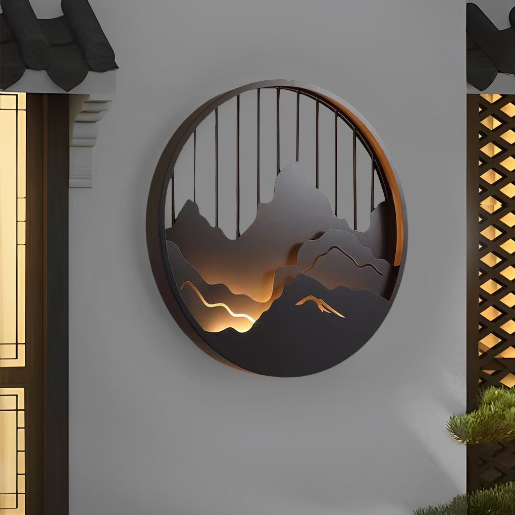 Round Outdoor Wall Sconce Li002418
