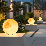 Moon Modern Solar Post Light Li001959