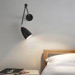 Swing Arm Wall Lamp Long 1 Bulb Rod Rocker Arm Wall Mounted Sconce With 3 Adjustable Joints