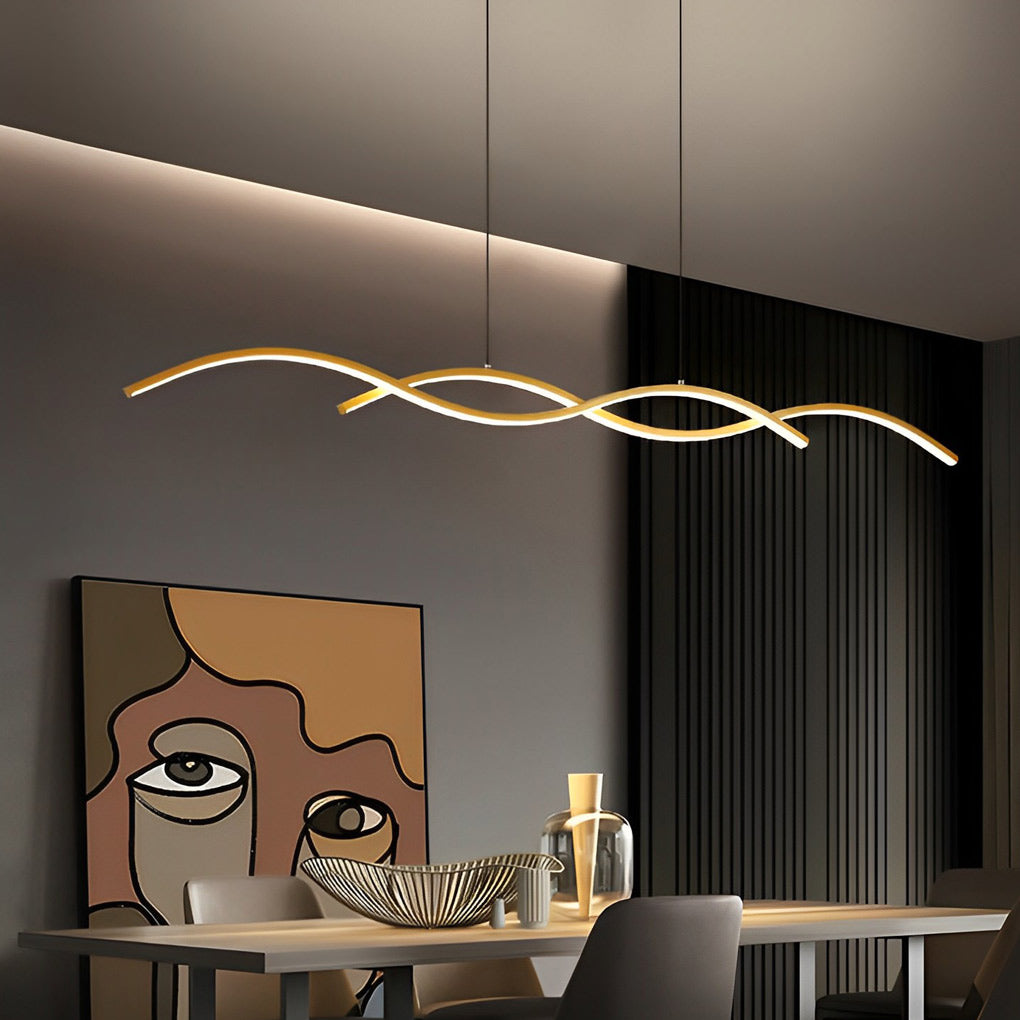 Wavy Lines Kitchen Ceiling Lamp Ha082788