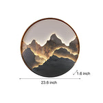 Round Mountain Scenery Painting Wall Light Li002574
