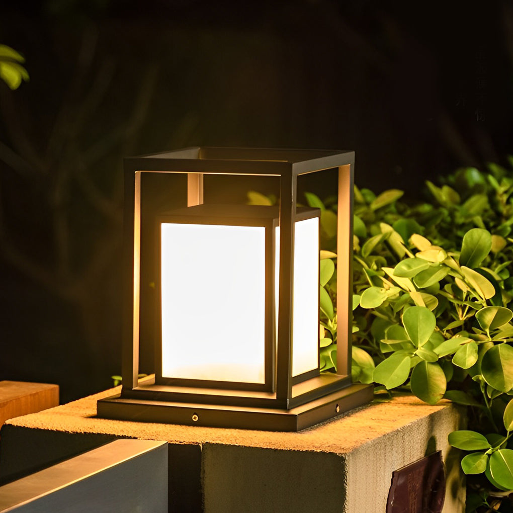 Outdoor Solar Fence Post Lights Ha077814