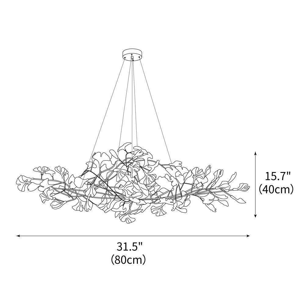 acrylic-ginkgo-leaf-chandelier