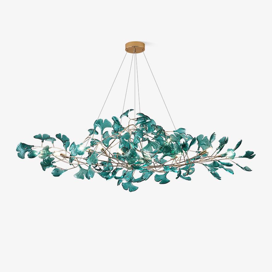 acrylic-ginkgo-leaf-chandelier