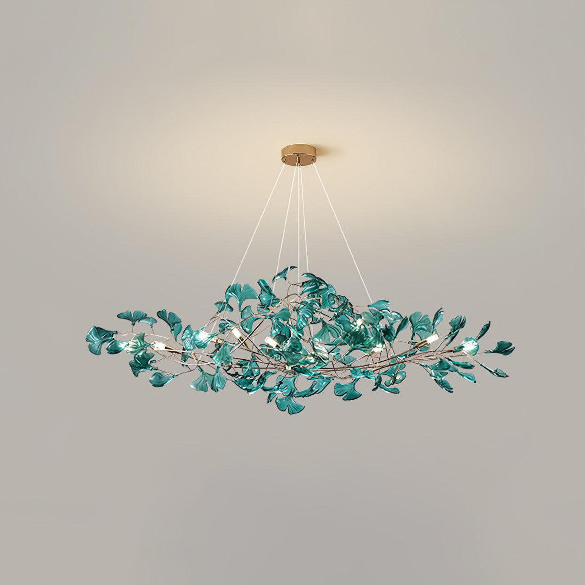 acrylic-ginkgo-leaf-chandelier