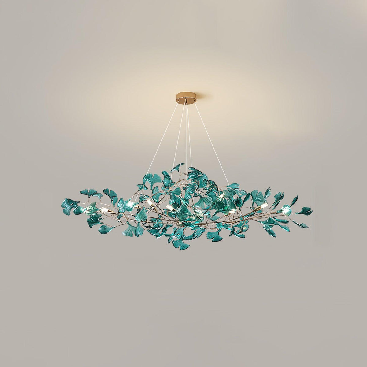 acrylic-ginkgo-leaf-chandelier