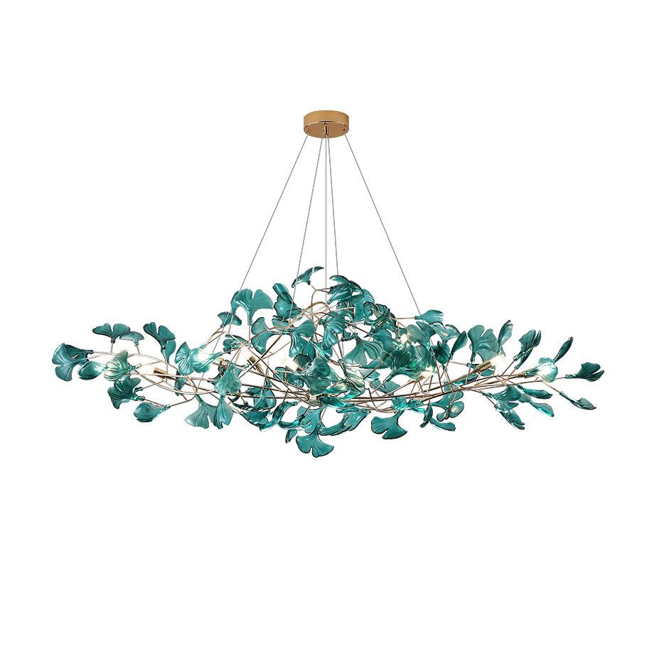 acrylic-ginkgo-leaf-chandelier