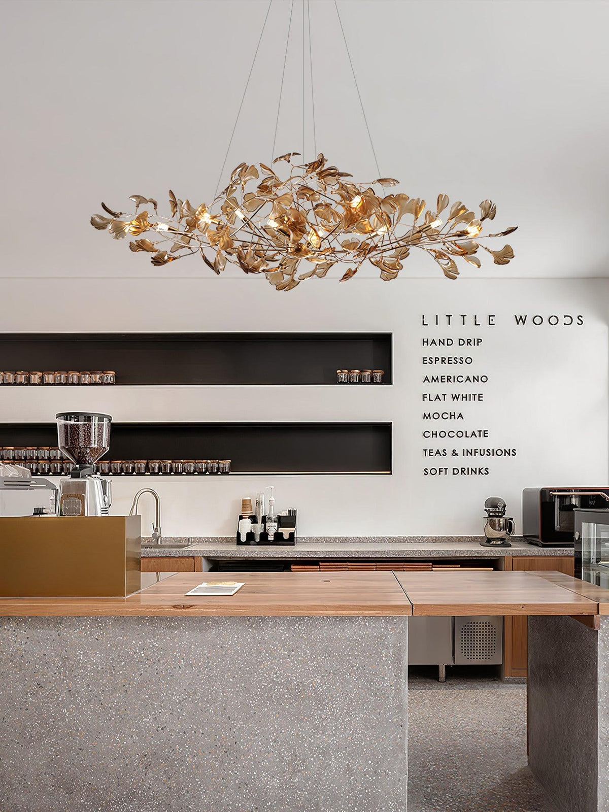 acrylic-ginkgo-leaf-chandelier