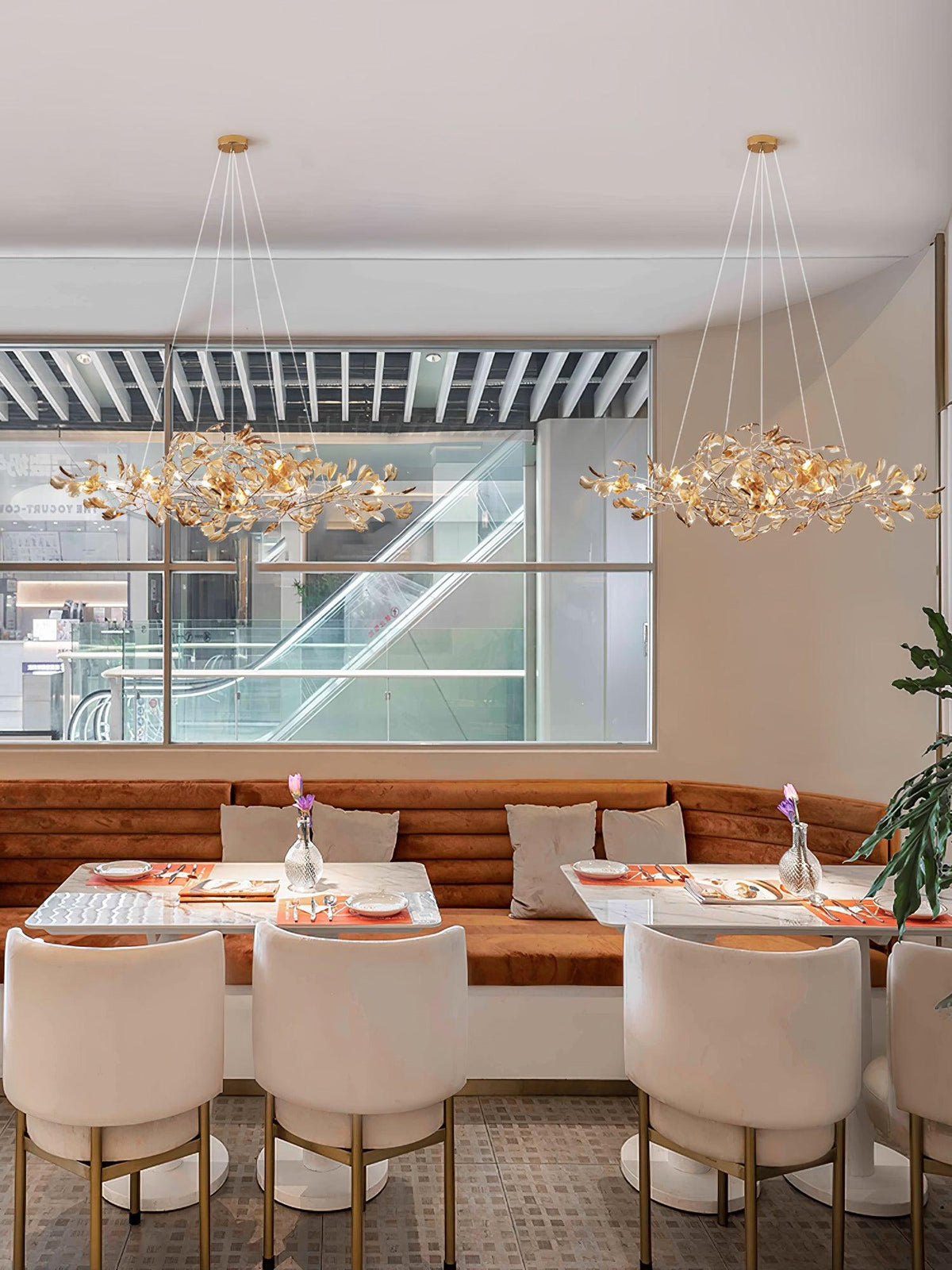 acrylic-ginkgo-leaf-chandelier