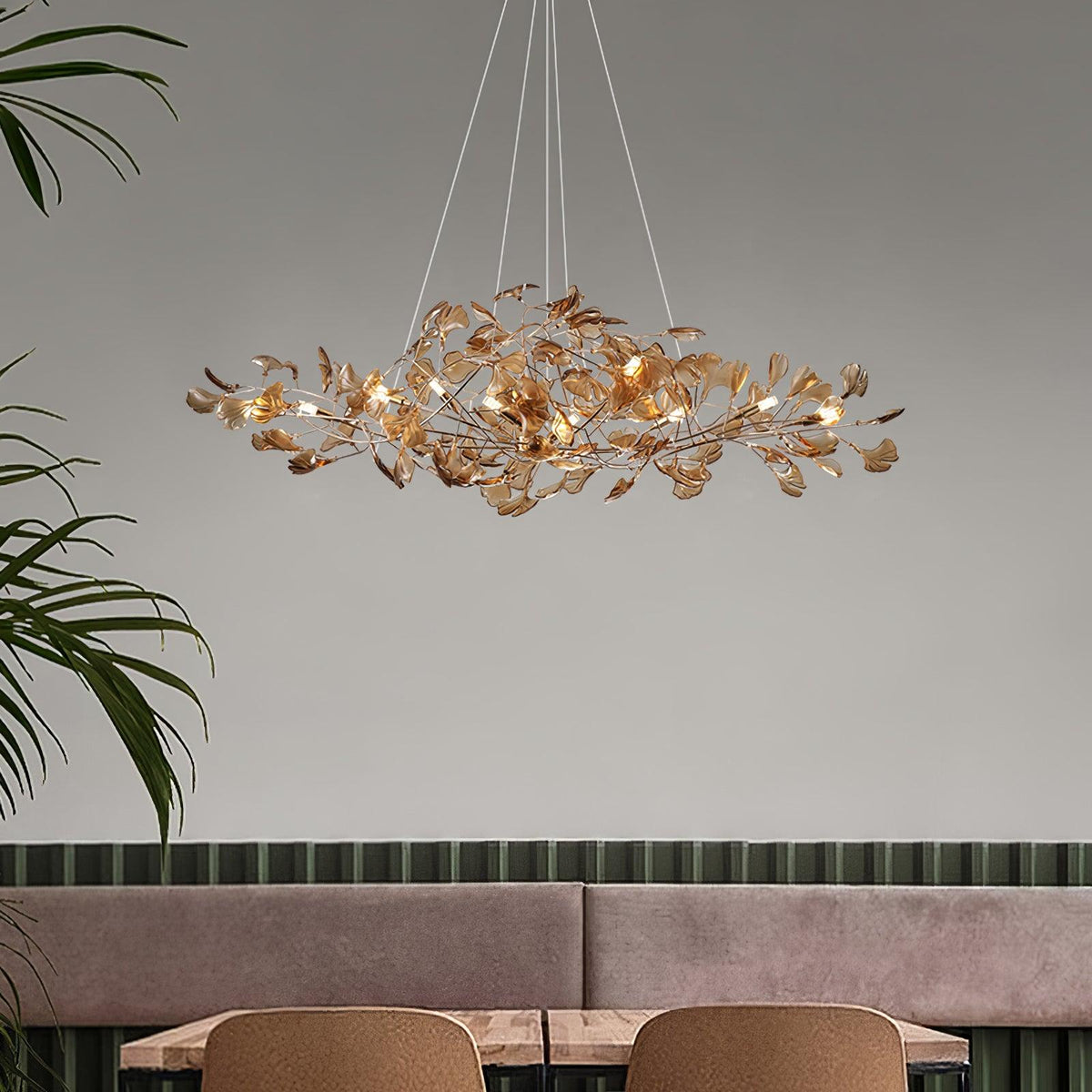 acrylic-ginkgo-leaf-chandelier