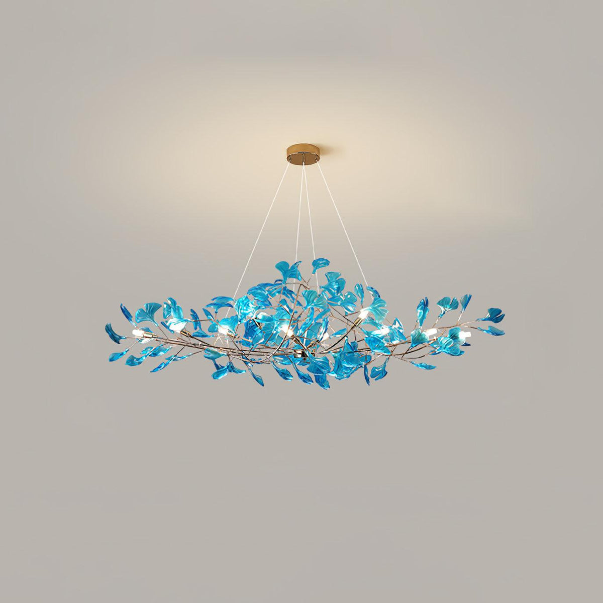 acrylic-ginkgo-leaf-chandelier