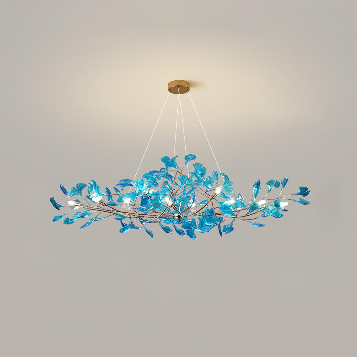 acrylic-ginkgo-leaf-chandelier