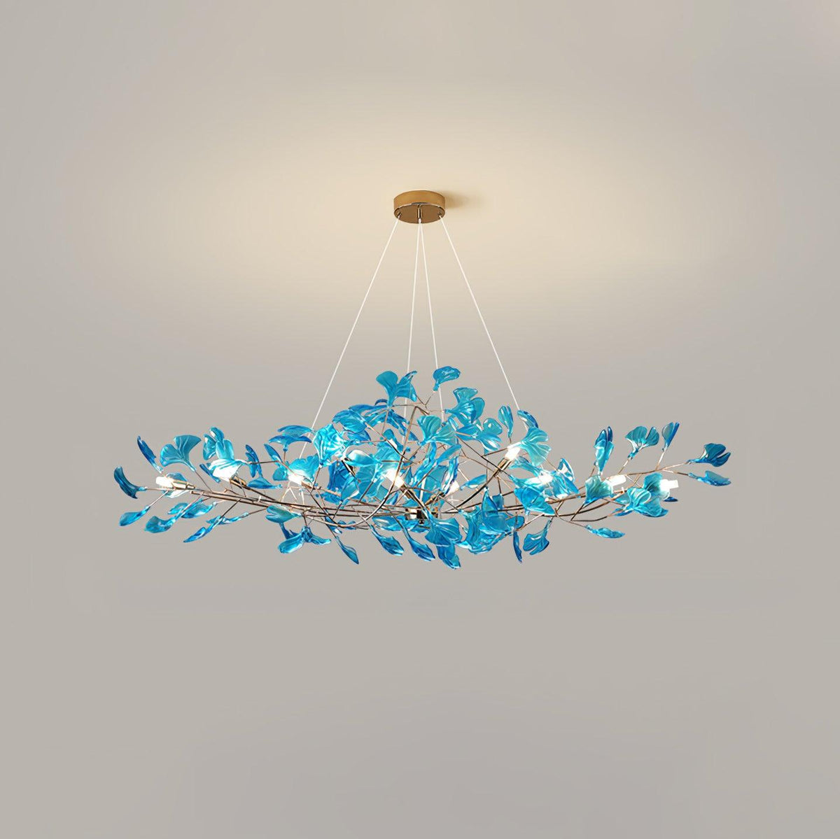 acrylic-ginkgo-leaf-chandelier