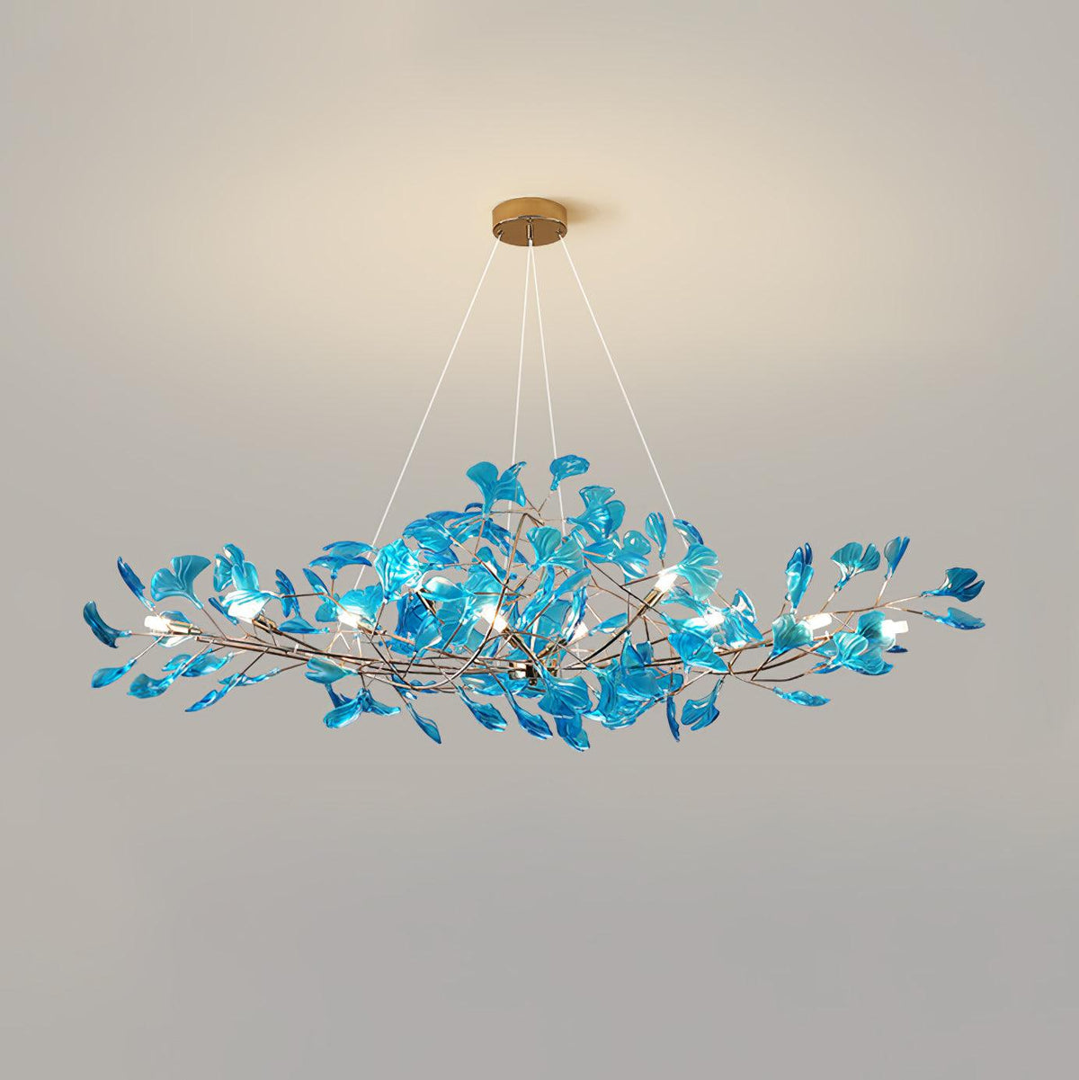 acrylic-ginkgo-leaf-chandelier