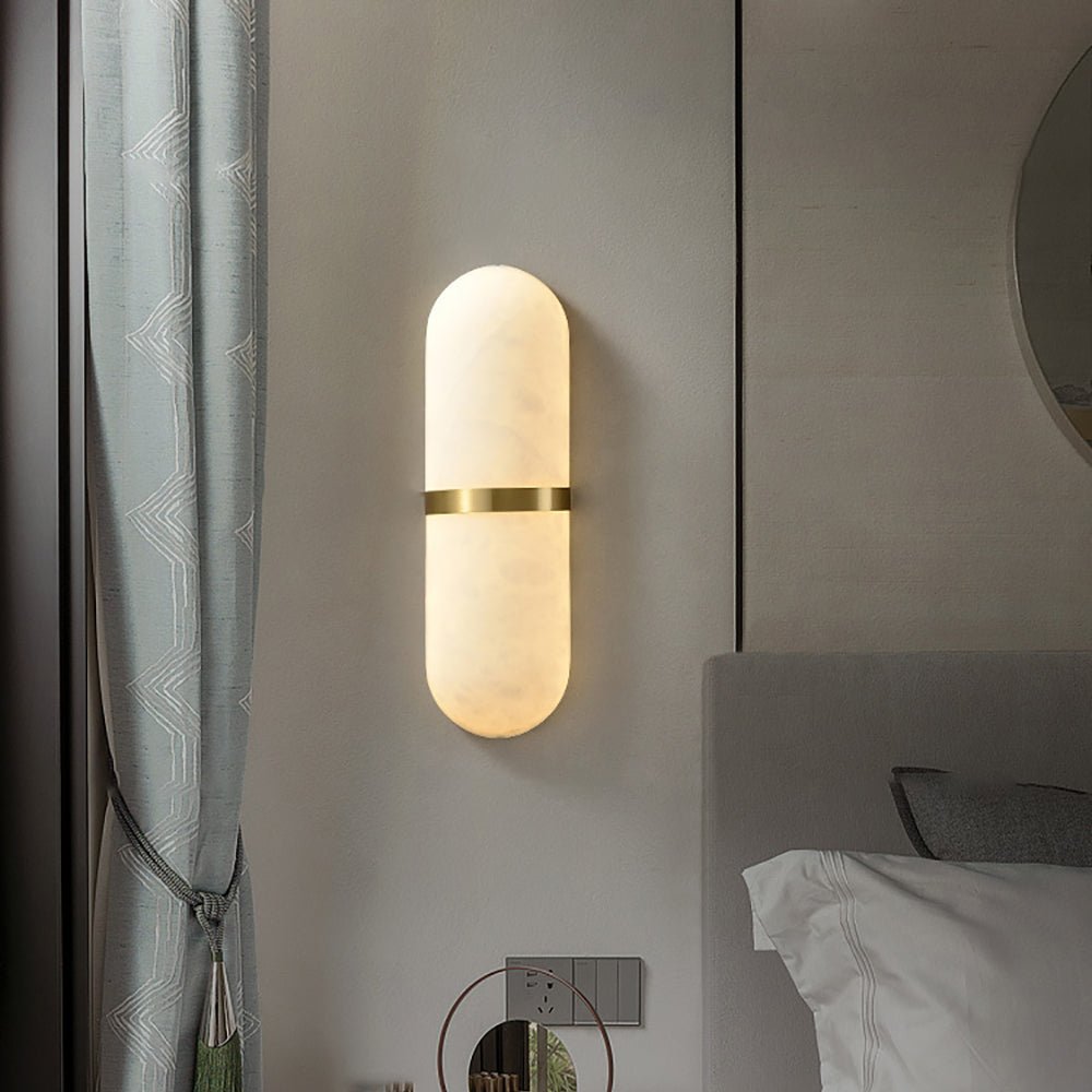 Alabaster Pill Wall light fixture Wall Light– THECARGOODS LAMP