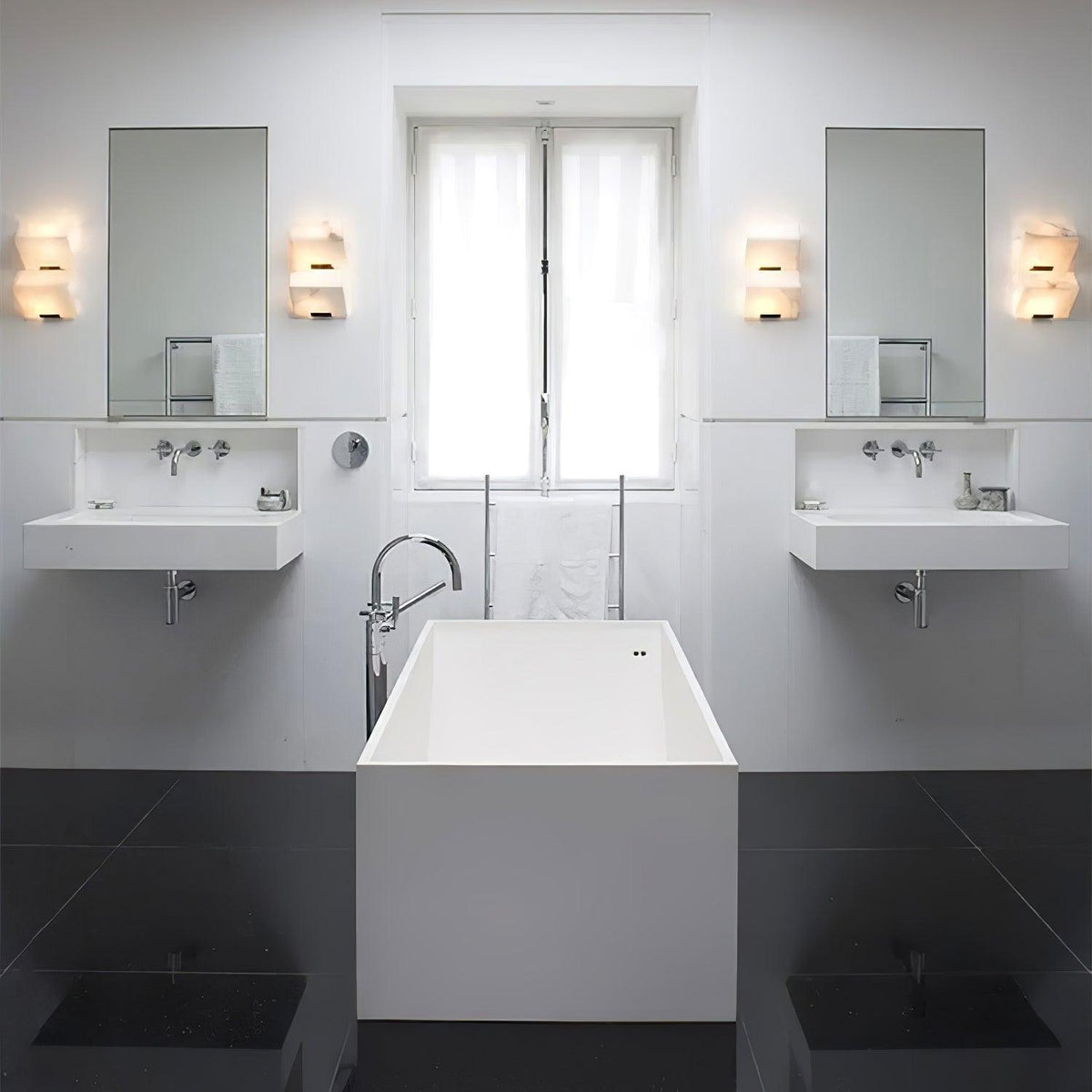 Alabaster Staircase Wall Lamp