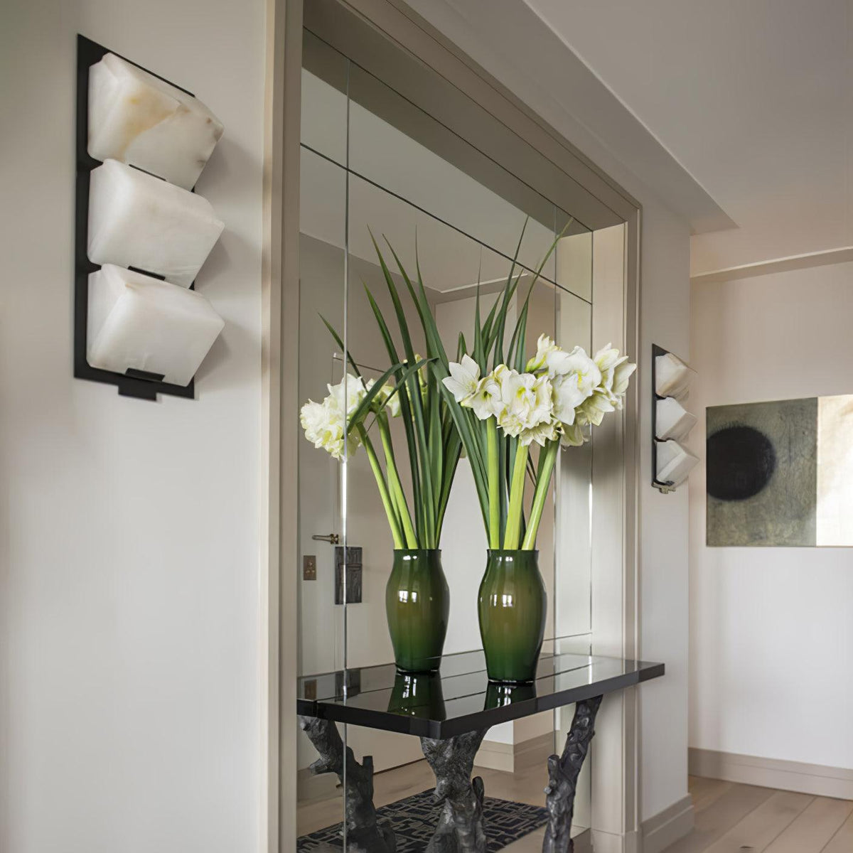 Alabaster Staircase Wall Lamp